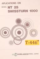 Tsugami-Tsugami NT 25 Swissturn 1000, Applications and Attachments Manual-NT 25-01